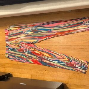 Rainbow Dopamine Leggings-LG/XL Perfect For Festival
